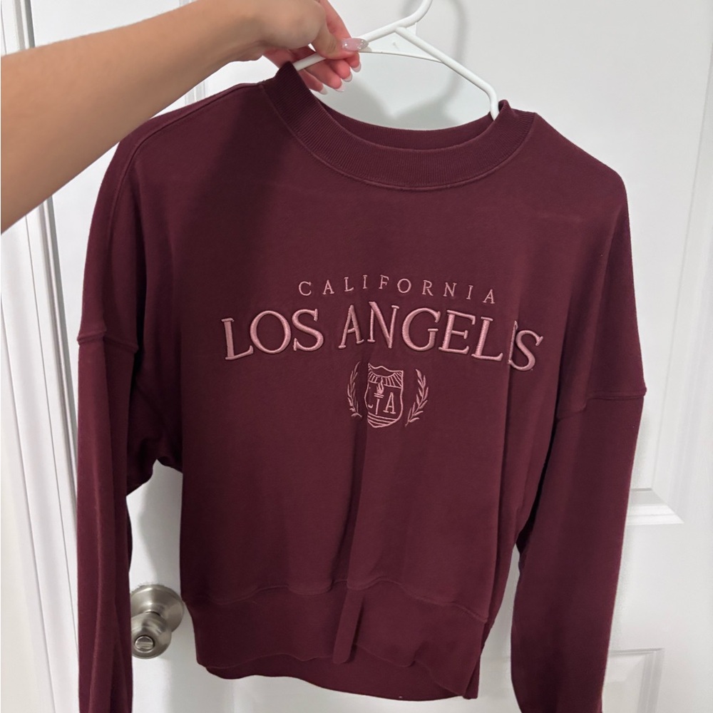 Abercrombie & Fitch Maroon California Sweatshirt